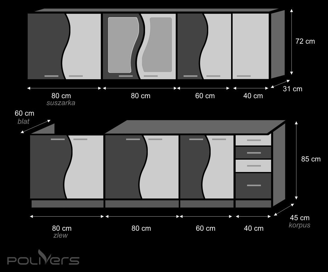 1. MDF/PCV matowe